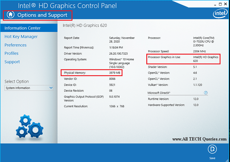 Intel Graphics Details