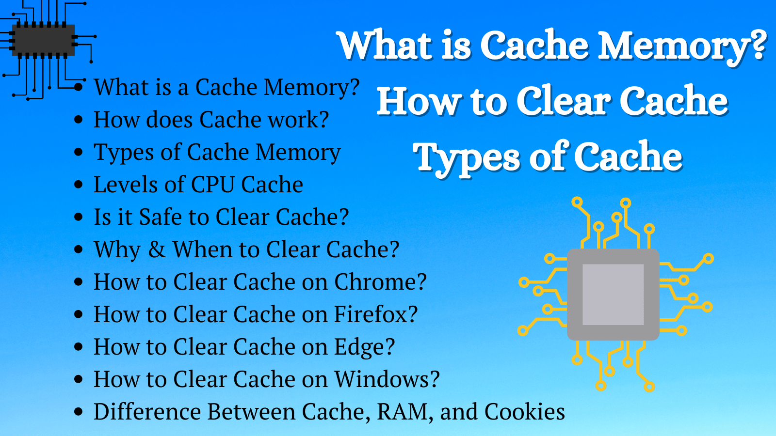 What is Cache Memory and How to Clear Cache Memory