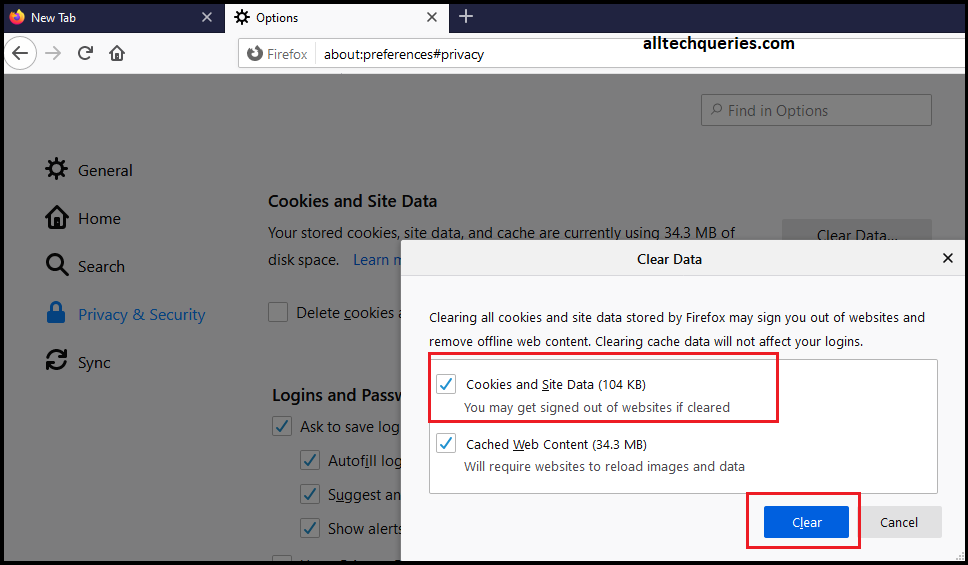 How to Clear Cookies on Firefox