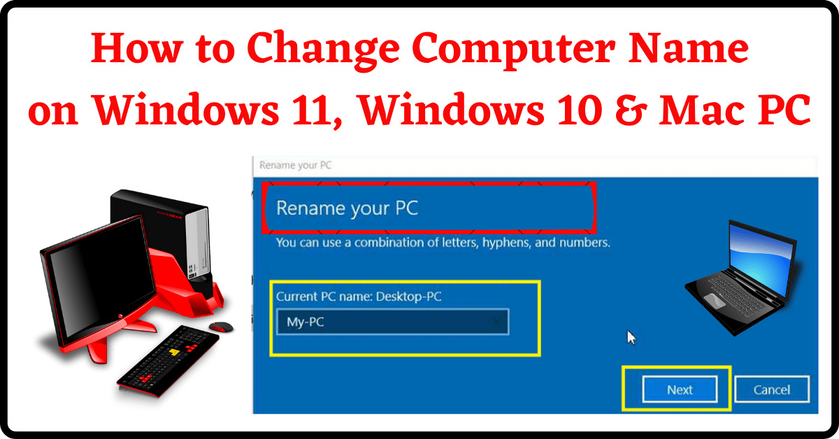 How to Change Computer Name, Change Computer Name, Change Computer Name on Windows, Rename Computer