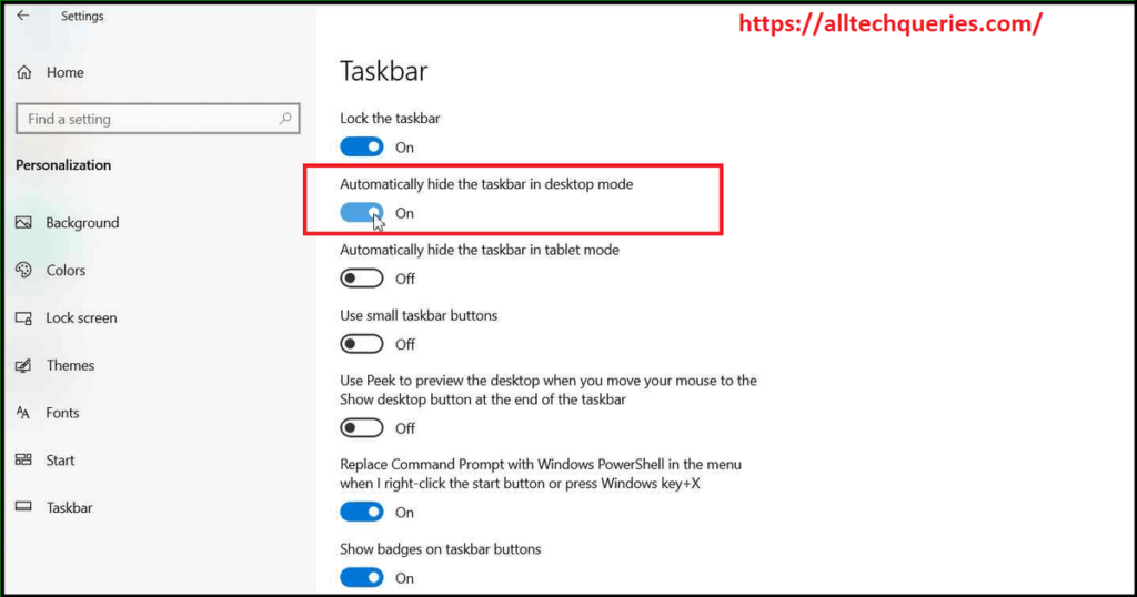 Hide Taskbar, How to Hide Taskbar, Auto hide Taskbar, Hide Taskbar in Windows 10, Unhide Taskbar