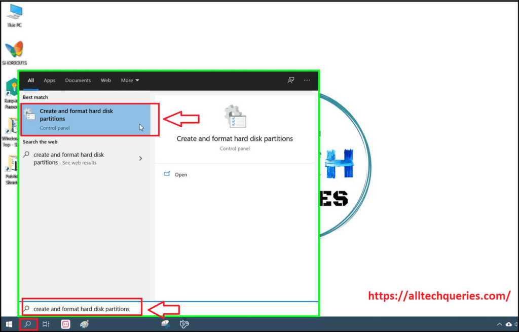 create and format hard disk partitions