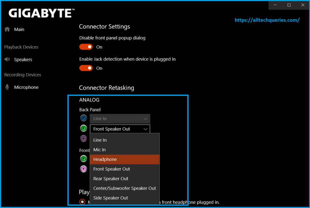 Realtek Audio Console