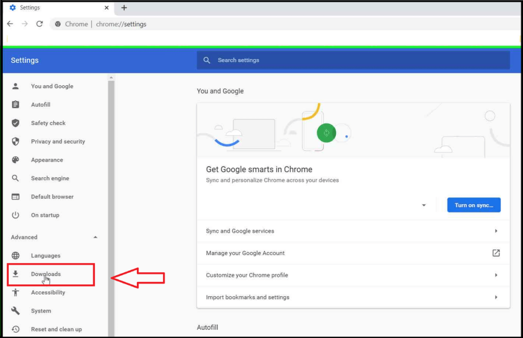 Chrome Download Settings