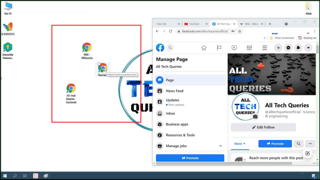 How to Create a Desktop Shortcut to a Website, Create Shortcut on Desktop