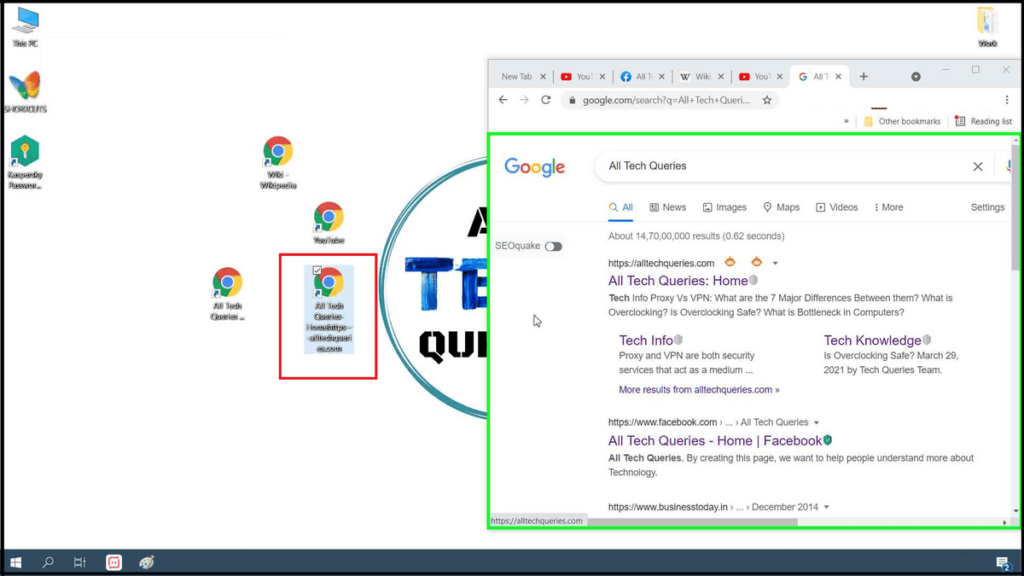 How to Create a Desktop Shortcut to a Website, Create Shortcut on Desktop