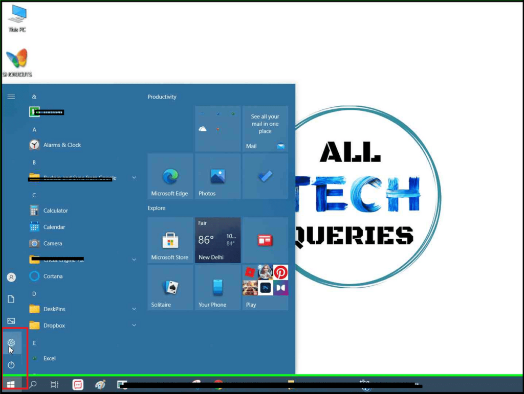 Windows Start Menu