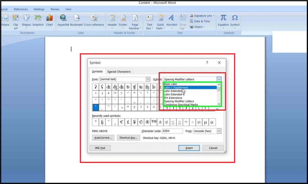 How to Type Degree Symbol in Word, How to Insert Degree Symbol in Word, Keyboard Shortcut for Degree Symbol, Degree Symbol Shortcut