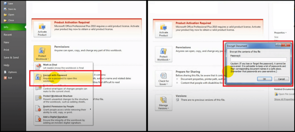 Password Protect Excel