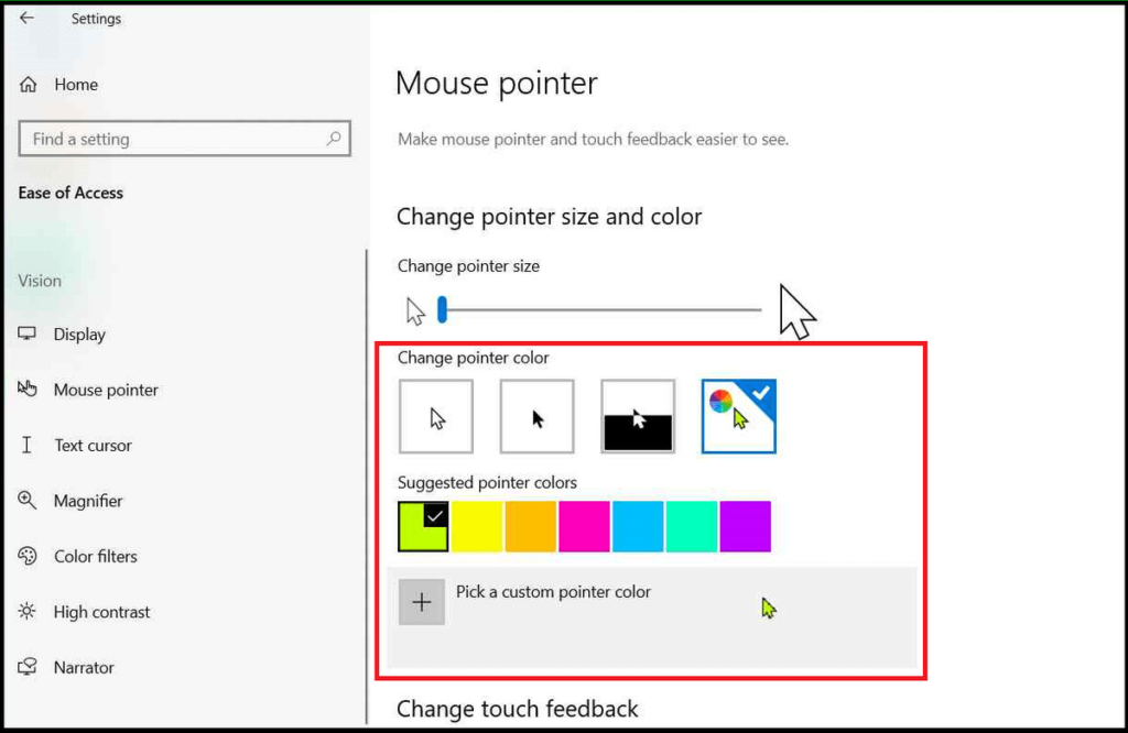 How to Change Mouse Pointer Color, Change Mouse Cursor Color