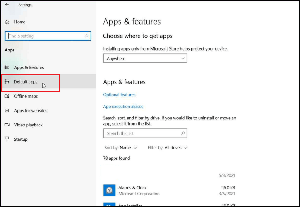 How to Change Default Apps in Windows 10