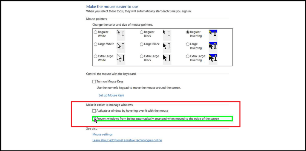 Automatic Window Arrangement, Disable Automatic Window Arrangement, Enable Automatic Window Arrangement