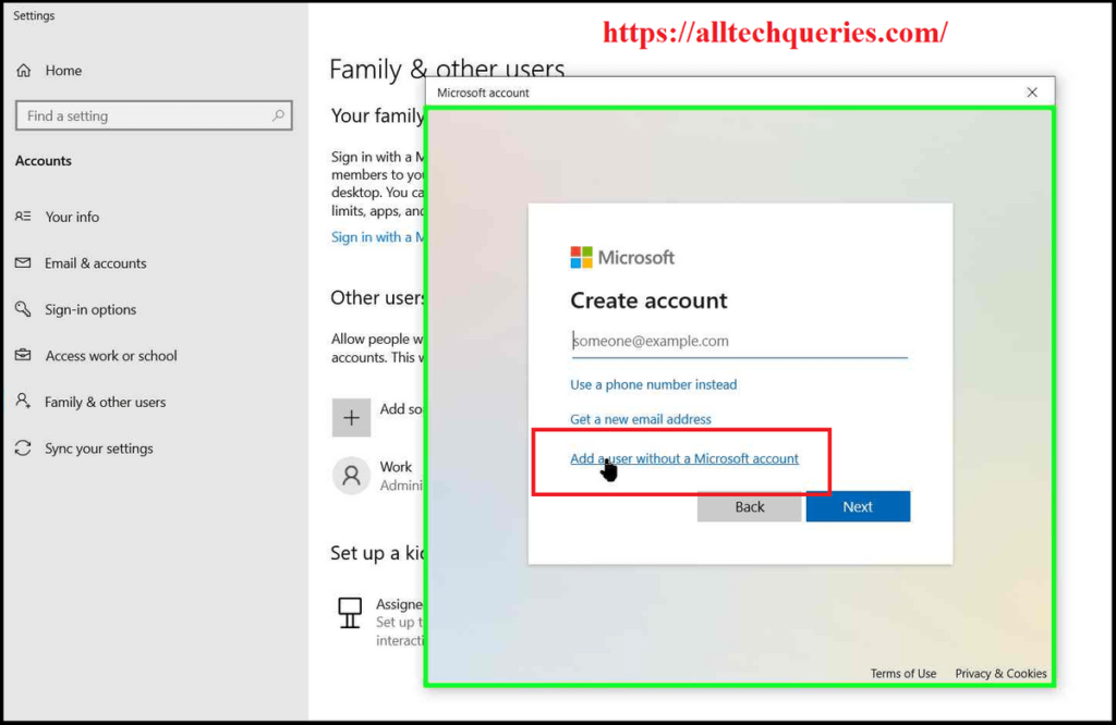 How to Create a New User on Windows 10 Without Logging In, How to Create a New User on Windows 10, Create New User on Windows 10, Add New User Windows 10, How to Add a New User on Windows 10