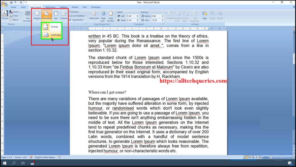 How to Make One Page Landscape in Word, Make One Page Landscape in Word, Portrait and Landscape in Same Word Document, How to Make Google Doc Landscape, How to Make a Single Page Landscape in Word, How to Make Certain Pages Landscape in Word