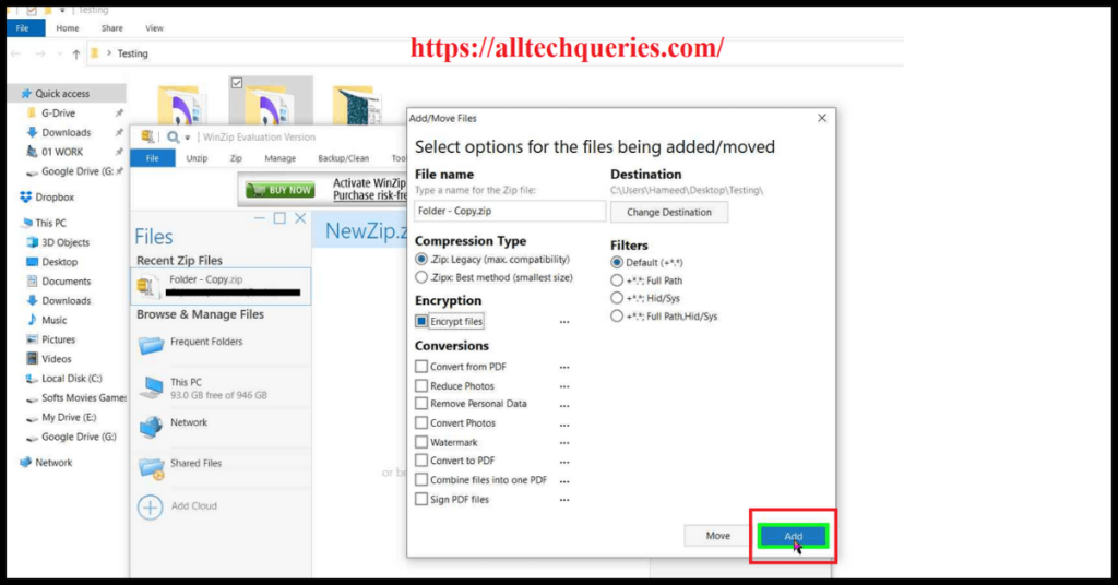 how to add a password to a zip file, how to add password to zip file, how to put a password on a zip file, how to password protect a zip file, how to create a password protected zip file