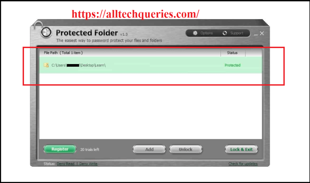 IObit Protected Folder