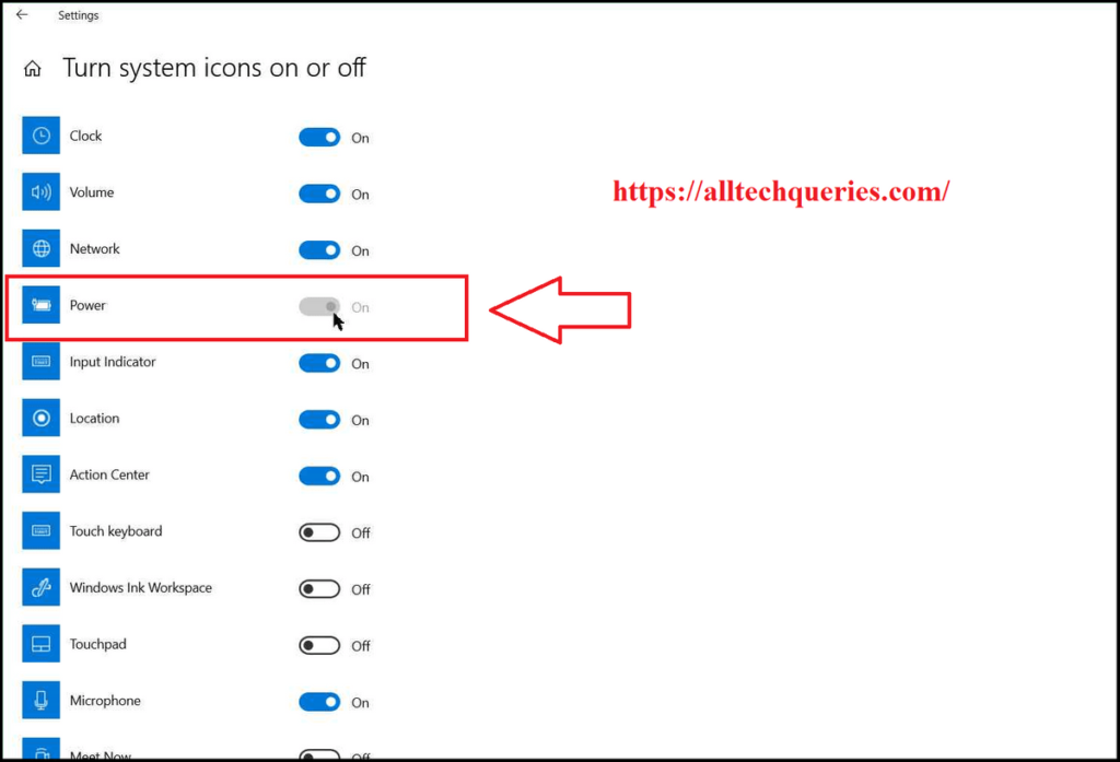 how to get the battery icon on the taskbar windows 10, battery icon not showing up windows 10, battery icon not showing on taskbar