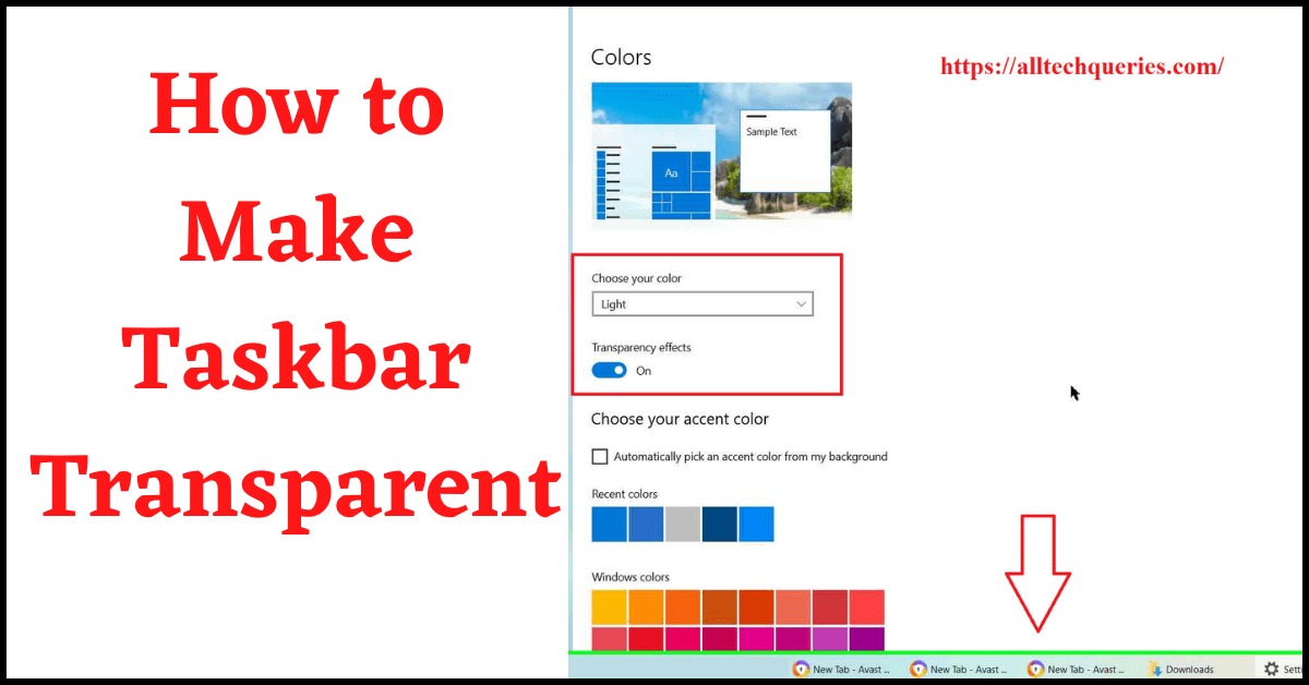 how to make taskbar transparent, how to make taskbar transparent windows 10, how to make the taskbar transparent, make taskbar transparent