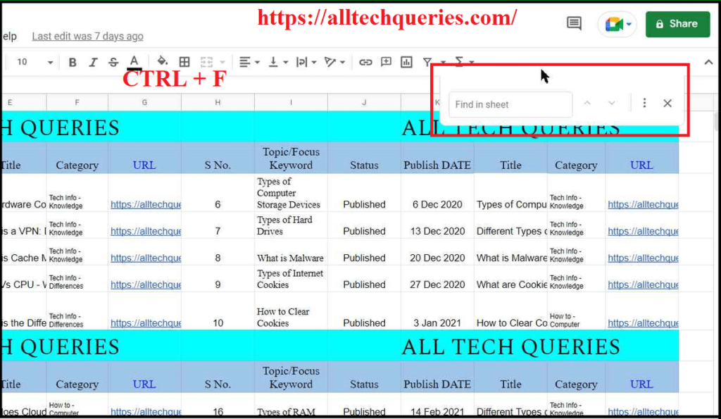 how to search in google sheets, search in google sheets, find and replace google sheets, google sheets how to search only one column