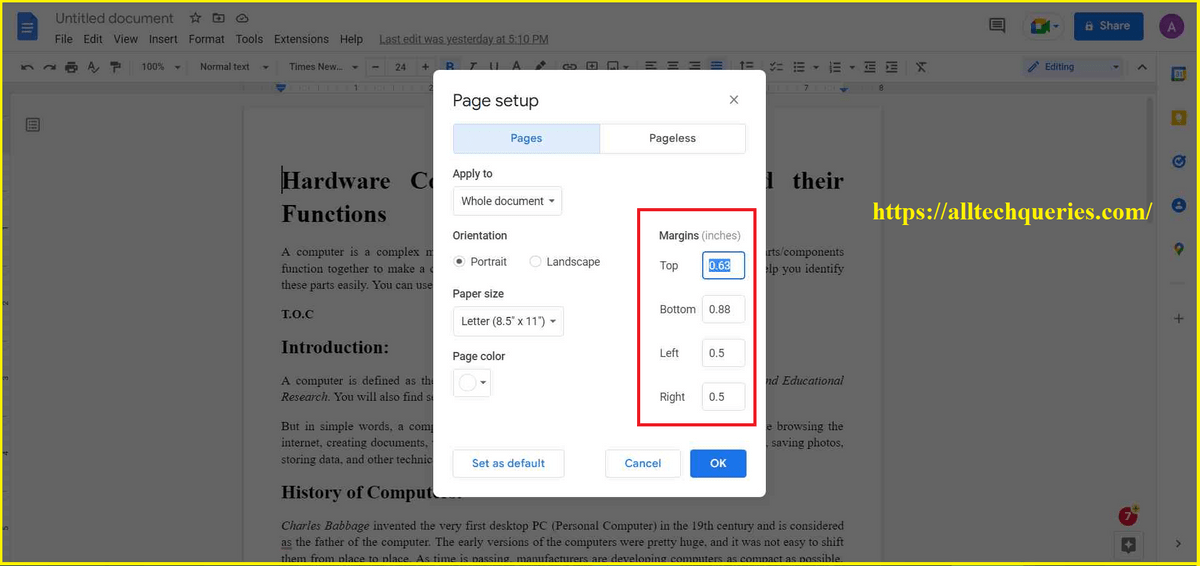 how to change margins in google docs, change margins in google docs, change margins on google docs, adjust the margins in google docs, change margins google docs, how to edit margins in google docs