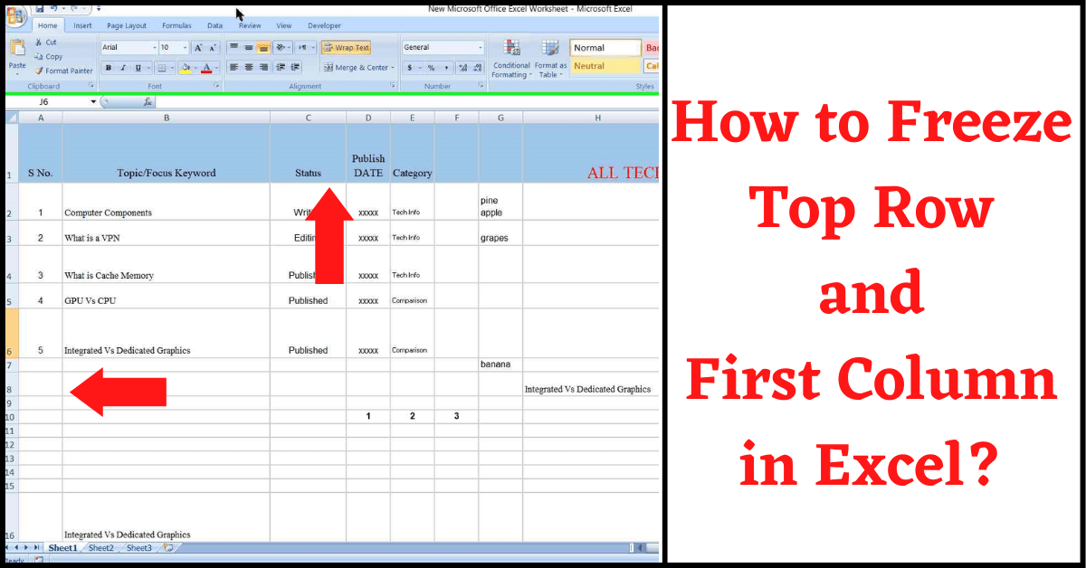 how to freeze top row and first column in excel, excel freeze top row and first column, how to freeze top row in excel, how to freeze first column in excel