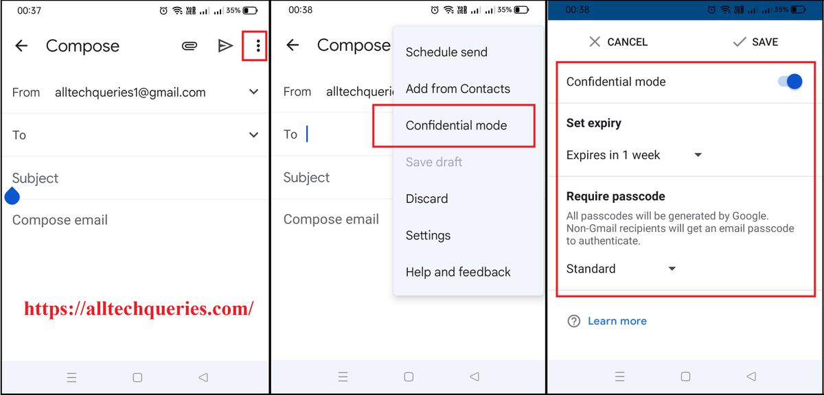 Gmail confidential mode, what is Gmail confidential mode, password protect email Gmail, how to send confidential email in Gmail, how to open confidential email in Gmail