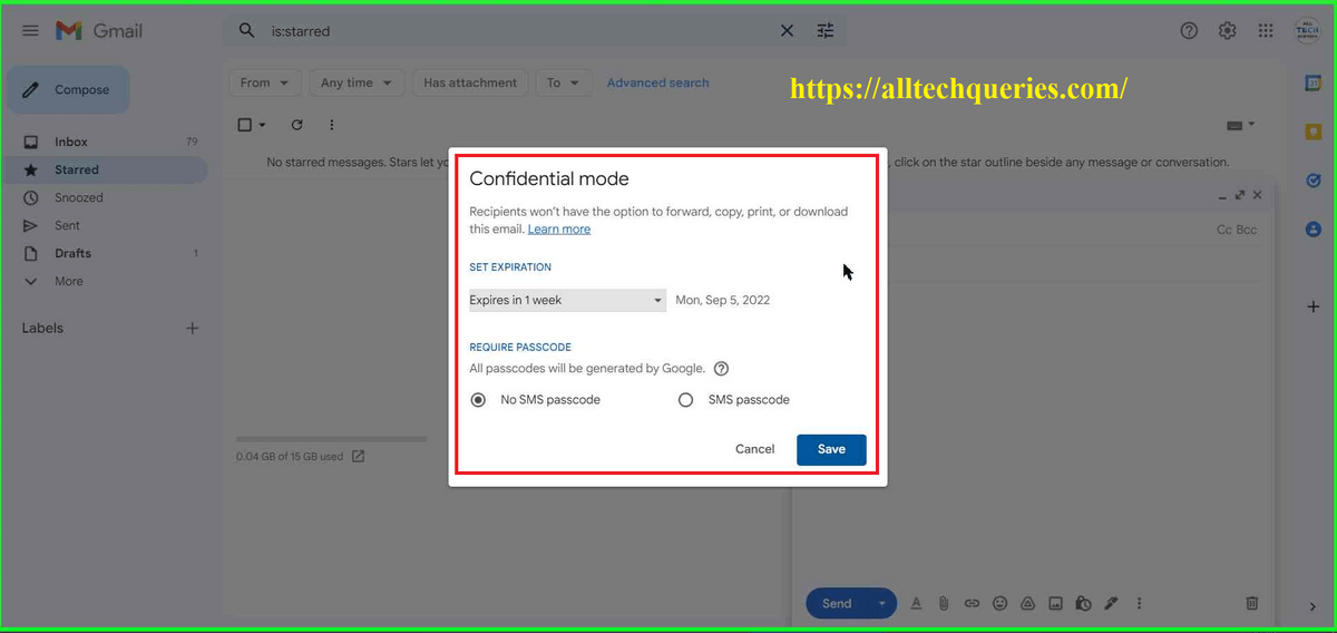 Gmail confidential mode, what is Gmail confidential mode, password protect email Gmail, how to send confidential email in Gmail, how to open confidential email in Gmail