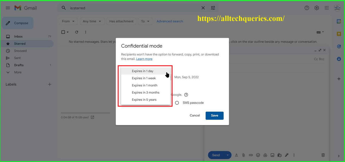 Gmail confidential mode, what is Gmail confidential mode, password protect email Gmail, how to send confidential email in Gmail, how to open confidential email in Gmail