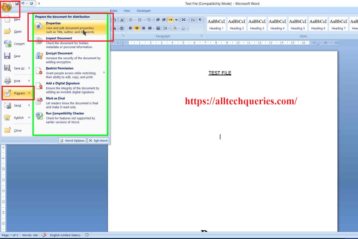 how to see when a word document was created, when a word document was created, Word Document Creation Date