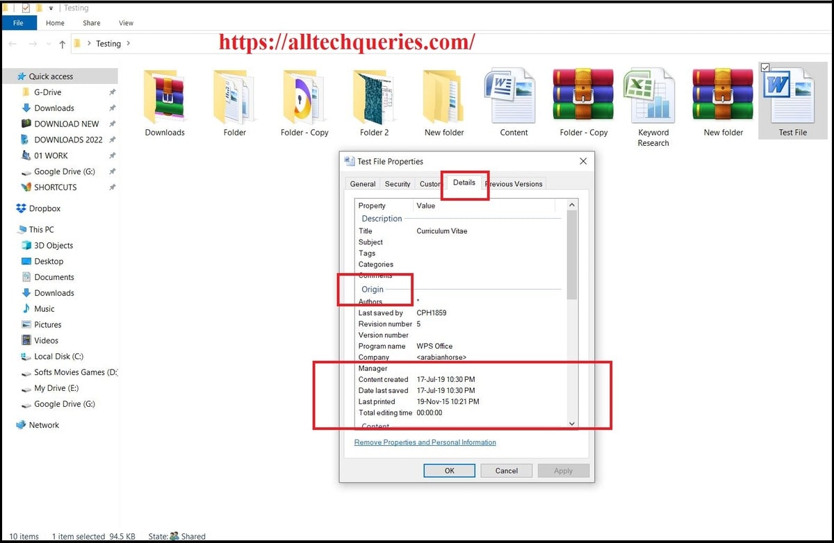 how to see when a word document was created, when a word document was created, Word Document Creation Date