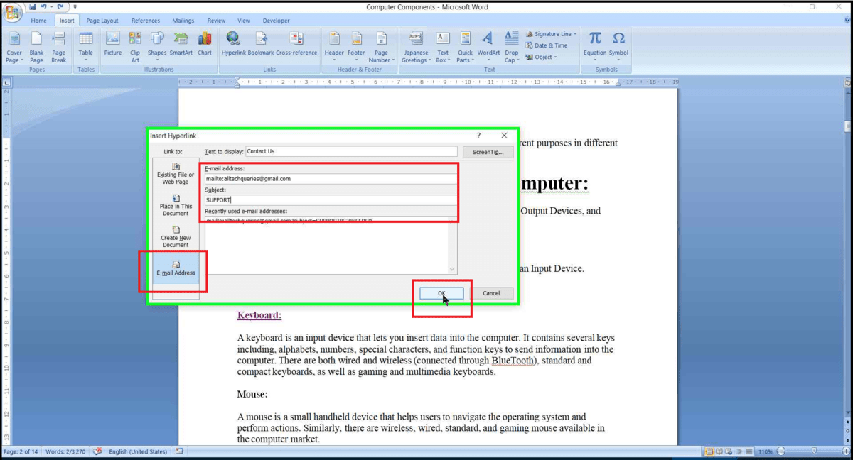 remove hyperlink in word, add hyperlink in word, how to add hyperlink in word, how to remove hyperlink in word