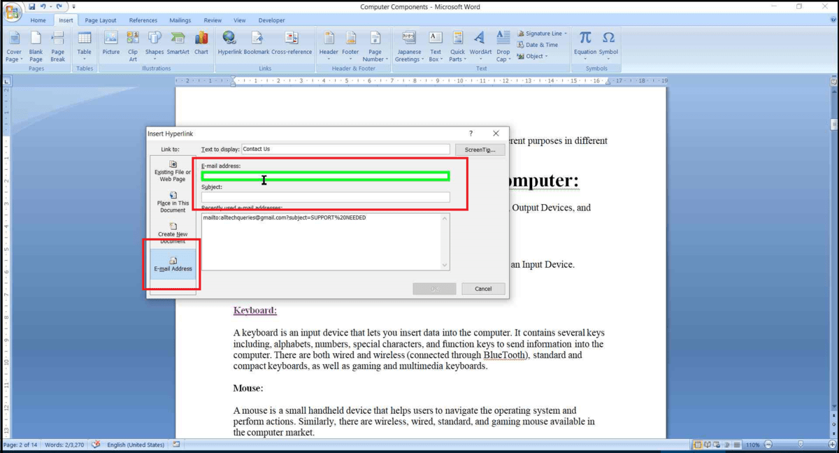 remove hyperlink in word, add hyperlink in word, how to add hyperlink in word, how to remove hyperlink in word